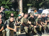 Зустріч ветеранів-афганців з українськими прикордонниками в селищі Червоний Чабан (Каланчацький район) та на Чонгарі