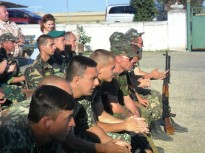 Зустріч ветеранів-афганців з українськими прикордонниками в селищі Червоний Чабан (Каланчацький район) та на Чонгарі