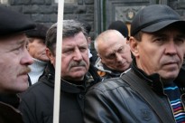 Делегація «афганців» Херсонщини під час Акції УСВА біля Верховної Ради - 23.12. 2014рік.