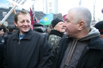 Делегація «афганців» Херсонщини під час Акції УСВА біля Верховної Ради - 23.12. 2014рік.