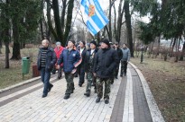 Делегація «афганців» Херсонщини під час Акції УСВА біля Верховної Ради - 23.12. 2014рік.