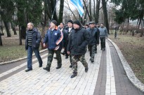 Делегація «афганців» Херсонщини під час Акції УСВА біля Верховної Ради - 23.12. 2014рік.