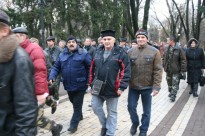 Делегація «афганців» Херсонщини під час Акції УСВА біля Верховної Ради - 23.12. 2014рік.