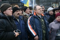 Делегація «афганців» Херсонщини під час Акції УСВА біля Верховної Ради - 23.12. 2014рік.