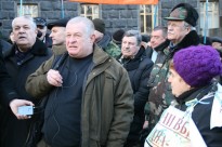 Делегація «афганців» Херсонщини під час Акції УСВА біля Верховної Ради - 23.12. 2014рік.