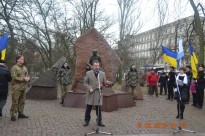 МИТИНГ В ПАРКЕ СЛАВЫ У МЕМОРИАЛЬНОГО КОМПЛЕКСА ВОИНОВ-ИНТЕРНАЦИОНАЛИСТОВ 15 ФЕВРАЛЯ